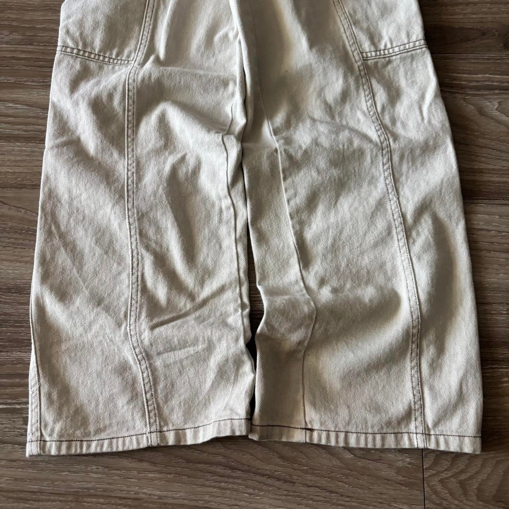 Vintage Y2K/2000s Cream Streetwear Cargo Pants! 26x30 - Picture 6 of 8